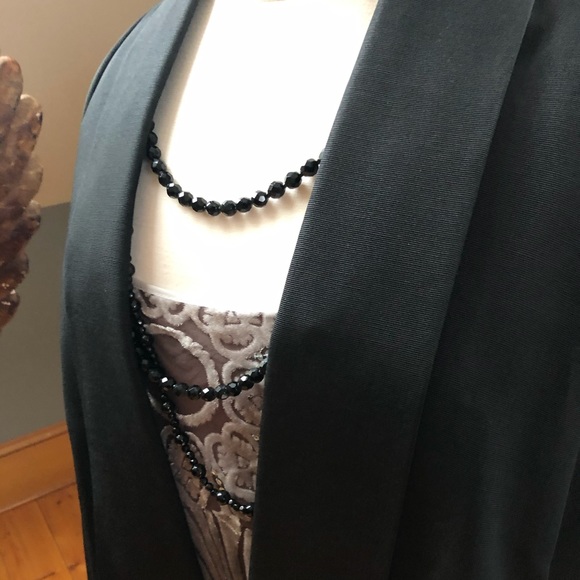 50’s Vtg Black Swing Evening Coat - Picture 5 of 6